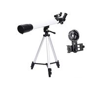 Télescope monoculaire, télescope pour Adultes débutants et Enfants, télescope astronomique réfracteur Compact AZ 60 mm d'ouverture et 700 mm avec Adaptateur pour Smartphone et trépied BAK