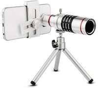 Télescope monoculaire zoom 12x avec support pour smartphone et trépied - Prisme BAK4 compact haute définition étanche antibuée