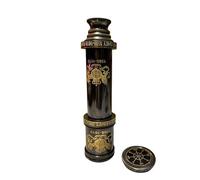 Télescope nautique en laiton de style antique avec boîte, instrument de navigation maritime vintage (noir antique, 45,7 cm)