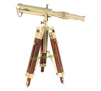 Télescope Nautique Vintage en Laiton sur trépied - pour l'extérieur et Les Aventures