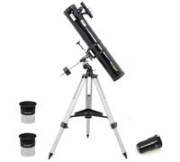 Omegon Télescope 114/900 – Monture équatoriale Type A, oculaires et Barlow