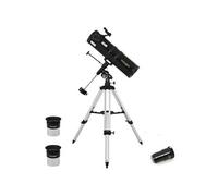 Omegon Télescope réflecteur 150/750 – Monture équatoriale Type C + Oculaires + Barlow
