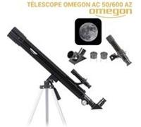 Télescope Omegon AC 50/600 AZ + Monture azimutale + trépied alu + Occulaires 12,5mm / 20mm Noir G