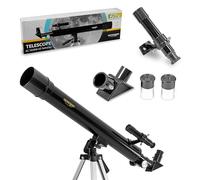 Télescope Omegon AC 50/600 AZ | Télescope d'entrée de Gamme pour Toute la Famille | Excellent pour l'observation de la Lune et des étoiles | Facile à Utiliser | Léger et Mobile