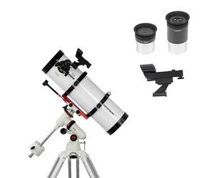 Télescope Omegon Advanced 130/650 EQ-320 | Télescope astronomique à Miroir | Lumineux et Convivial | Haute qualité | Idéal pour Les débutants | Ciel Profond et planètes