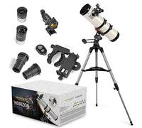 Télescope Omegon Horizon CR N 130/650 AZ-Bellavista | Observation du Ciel Profond | Miroir Principal parabolique | Portez-oculaire Crayford | Monture AZ intuitive | pour Les débutants et Les familles