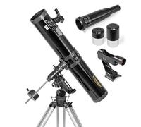 Télescope Omegon N 126/920 EQ-3 | Optique lumineuse | Monture EQ-3 stable | Pour la Lune, les planètes et le ciel profond | Passionnés d'astronomie