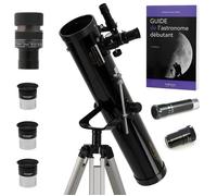 Télescope (pack complet) - OMEGON - 76/700 AZ1 - Réflecteur Newton - Diam. 76 mm - Monture AZ1
