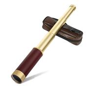 Télescope Pirate, 25 x 30 télescope Vintage monoculaire zoomable Portable Portable plitable en Laiton monoculaire en Laiton pour l'observation des Oiseaux