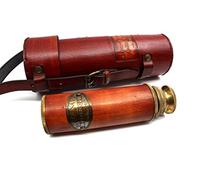 Télescope pirate en laiton, télescope monoculaire décoratif pliable avec optique en verre pour enfants, voyage, randonnée