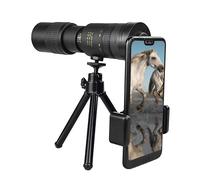 Télescope portable 4K 10-300x40mm, monoculaires à zoom ultra-long adapté aux téléphones intelligents, observation des oiseaux/chasse/Camping