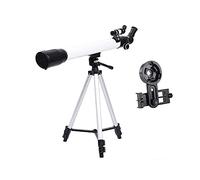 Télescope pour Adultes débutants Enfants, Ouverture de 60 mm, télescope réfracteur astronomique Compact 700 mm AZ avec Adaptateur pour Smartphone et trépied Bak4 Prism Fmc Lens Telescope pour