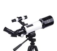 Télescope pour Adultes, support d'ouverture de 70 mm, 400 mm, télescope pour Enfants débutants, télescope réfractaire d'astronomie, Adaptateur de téléphone Portable Portable (White A)