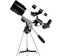 Télescope pour Enfants débutants, Ouverture d'ouverture de 70 mm, télescope réfracteur astronomique de 300 mm, trépied et Lunette de Recherche - Télescope de Voyage Portable avec Smartphone Warm