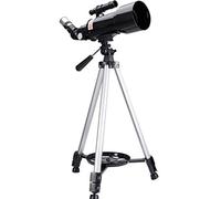 Télescope pour enfants, télescopes portables pour astronomie, télescopes pour débutants en astronomie, optique entièrement multicouche, télescope avec trépied, sac à dos, noir (couleur : colis E)