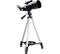 Télescope pour Enfants, télescopes Portables pour l'astronomie, télescopes pour débutants en Astronomie, Optique entièrement Multicouche, télescope avec trépied, Sac à Dos, Noir (Couleur : Paquet