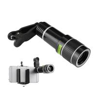 Télescope pour téléphone portable - Kit d'objectif télescopique HD 20X - Objectif zoom pour smartphone d'extérieur pour événements sportifs, observation des oiseaux, chasse et camping