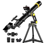 Télescope professionnel d'astronomie - Ouverture 90 mm - Haute puissance 1000 mm - Réglage précis - Adaptateur de téléphone