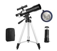 Télescope Professionnel pour Adultes, Ouverture de 50 mm, Longueur focale de 360 mm, télescopes réfracteurs Portables astronomiques pour Enfants et débutants, avec trépied réglable, 2 oculaires,