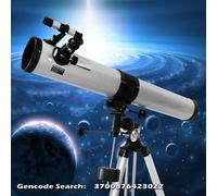 Pack tÃ©lescope rÃ©flecteur universe 900-76 + 4 oculaires + 2 lentilles + filtre + chercheur + monture equatoriale + trÃ©pied sans moteur m4