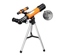 Télescope réfracteur astronomique, Ouverture de 50 mm, Longueur focale de 360 mm, pour Enfants débutants, télescope de Voyage avec trépied et Lunette de Recherche Warm as Ever