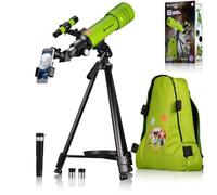 Télescope réfracteur - BRESSER - JUNIOR 70/400 - 70 mm - Grossissement 20x-100x - Sac à dos inclus