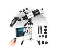 Télescope Réfracteur - NACATIN - 70mm - Grossissement 15X-150X - Adaptateur Smartphone - Télécommande sans fil