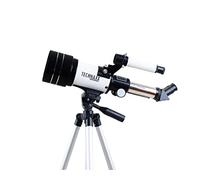 Télescope Technaxx pour l'observation du paysage et du ciel - Trépied réglable en hauteur, 3x lentilles, lentille Barlow, filtres de lumière solaire et verte - Télescope pour adultes ou enfants TX-175