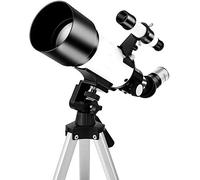 Télescope, télescope réfracteur astronomique à Ouverture de 70 mm pour Enfants débutants, télescope de Voyage pour Adultes avec Sac de Voyage Portable et oculaire de 10 mm/25 mm
