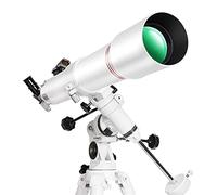 Télescope, télescope réfracteur astronomique, trépied et Lunette de Recherche - Télescope de Voyage Portable pour Un Jeune astronome pour Les Enfants et Les débutants Warm as Ever