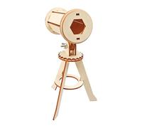 Telescope, Telescope, Sturdy Construction Natural Wood Educational Toy Easy Assembly Durable Design, for Children Boys Girls 7.68x4.13x6.3 inches