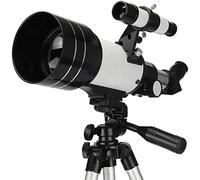 télescope Télescope Télescopes pour Adulte 70mm Ouverture 300mm Réfracteur Astronomique Télescope Prisme Lentille avec Support de Téléphone et Trépied Warm as Ever