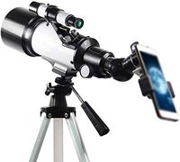 télescope Télescope Télescopes pour Adulte Ouverture de 70 mm Télescope réfracteur astronomique Télescope à Lentille Prisme pour l'astronomie avec Adaptateur de téléphone et trépied pour Observer