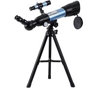 Télescope Telescopio pour Adultes, monoculaires d'observation des étoiles à Ouverture de 50 mm avec trépied réglable (Argent) (Argent)