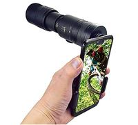 Télescope Zoom Télescope étanche pour l'observation des Oiseaux monoculaire h Power 1 * 300 * 40 + Support + Clip, avec Support pour Smartphone et trépied, 4K 10 300X40Mm Super téléobjectif Zoo
