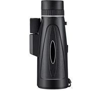 Télescopes 18x62 pour Adultes Enfants débutants, télescopes pour l'astronomie, télescope monoculaire à Objectif Optique HD Portable avec trépied Clip pour téléphone Portable Noir Taille uniq