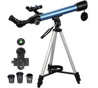 Télescopes astronomiques Télescope de Voyage à grossissement 234X avec étui de Montage pour téléphone et lentille de Barlow 3X, télescope réfracteur Portable HD pour Enfants Adultes débutant