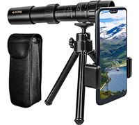 Télescopes monoculaires, 10-30X25 FMC Prism BAK4, télescope monoculaire étanche avec Adaptateur pour Smartphone et trépied pour l'observation des Oiseaux, la randonnée, Le Jeu de Balle, Le Camping
