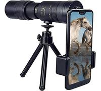 Télescopes monoculaires, télescope monoculaire Zoom Super téléobjectif 4K 10-300X40mm, télescope monoculaire avec Support de téléphone et trépied, extérieur, Voyage