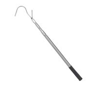 Telescopic Cargo Grabber Bed Buddy Truck Tool Stainless Steel Multifunctional Roof Pole Hook, Heavy Duty Telescoping Pull Pole for Truck Tarpaulin, Trailer, Vehicle Cargo Management, Outdoor Tools for
