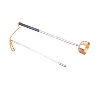 Telescopic Chime, Finger Symbol Percussion Instrument, 1,97 x 9,84 pouces Elegant Retractable Copper Chime, Clear Soothing Tone, Spiritual Décor Accent, Bouddhist Musical Instruments for Home Family