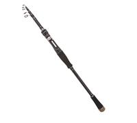 Telescopic Fishing Rod - Barre de pêche légère, poignée droite | Carbon Telescopic Straight Handle Lure Rod, Compact Telescopic Fishing Rod, Fishing Bait Casting Rod for Bass Trout