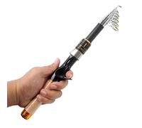 Telescopic Fishing Rod, Portable Freshwater Fish Pole Trout, 14.96 Inch Lightweight Construction & Outdoor Adventures, Smooth Casting Stick for Saltwater, River, Lake, Bank, Boat, Kayaking, and Travel