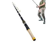 Telescopic Fishing Rod, Retractable Bass Casting Pole, Portable Travel Gear with Smooth Action and Lightweight Build, for Saltwater Freshwater River Lake Bank Boat Kayak Pier Outdoor Anglers