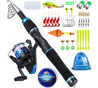 Telescopic Fishing Rod With Child Reel For Freshwater Trout Fishing Travel