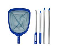 Telescopic Leaf Skimmer Écumoire à filet extensible multi-usages pour enlever les taches d'eau Sturdy Mesh Catcher | Pond, Spa, Fountain Maintenance, Poolside Cleaning Equipment, Efficient Dirt