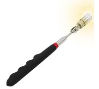 Telescopic Magnetic Pick Up Tool - LED Light Magnet Stick, Extendable Retrieval Device, Strong Magnetic Probe, Flexible Inspection Accessory | Auto Mechanic Repair Tool For Garage Workshop Engine Part