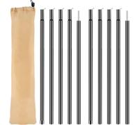 Telescopic Pole For Tent,Set Of 2 Shade Sail Stakes,Adjustable Tarpaulin Pole,Camping Pole Tent Pole For Tarps Tents Awnings,Camping Tarps From 50cm To 200cm