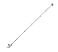 Telescopic Spoon - 17.3 Inch Extending Bar Spoons | Stainless Steel Spoons - Adjustable Extendable Long Handle Spoon for Cooking Seasoning Rust Proof Portable Picnic Camping Kitchen Use
