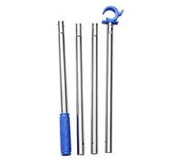 Telescopic Window Opener, Improves High Window Access, Extendable Blinds Control Rod, Lightweight Aluminum Pole with Hook End Grip Design, Household Utility Accessory 59.84 inches